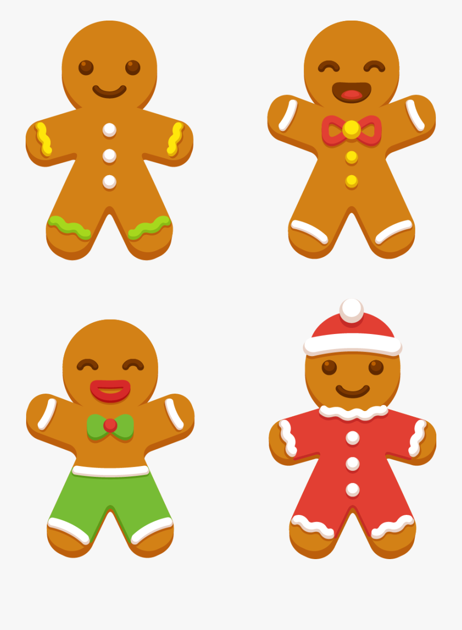 Drawing Cute Gingerbread Man - Ginger Bread Man Clip Art, Transparent Clipart