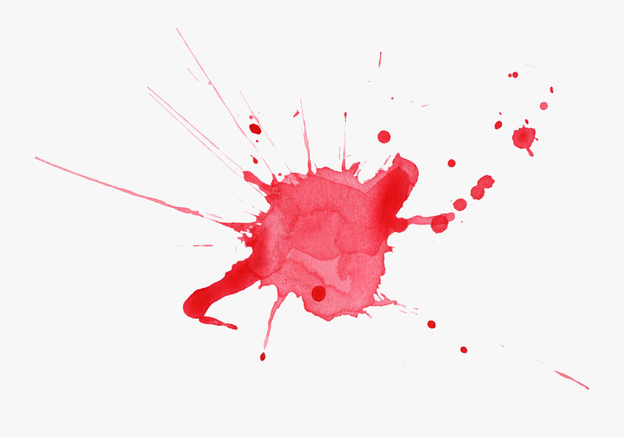 Water Color Splatter Png - Color Splash Red Png, Transparent Clipart