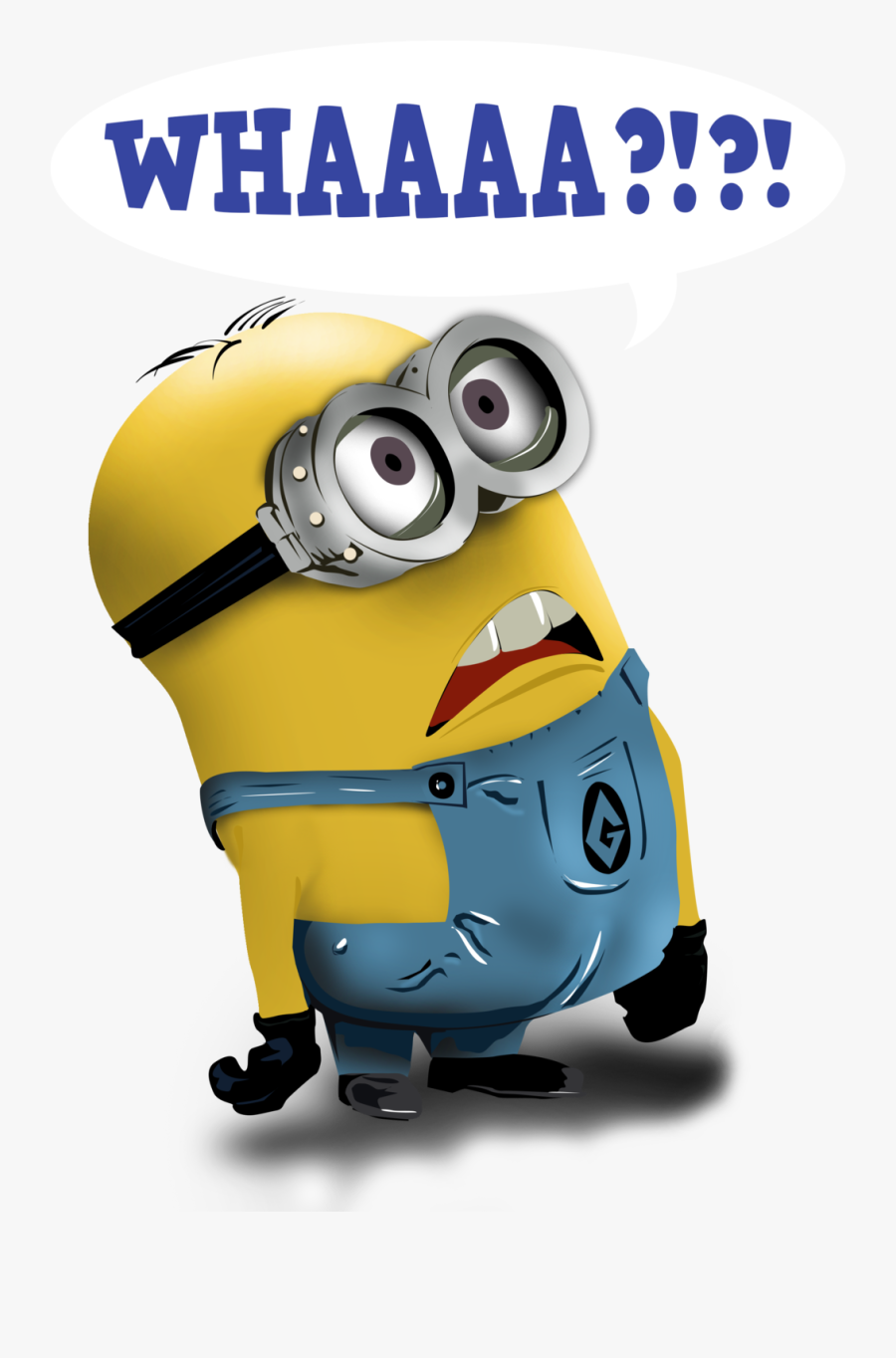 Collection Of Free Minions - Confused Minion, Transparent Clipart