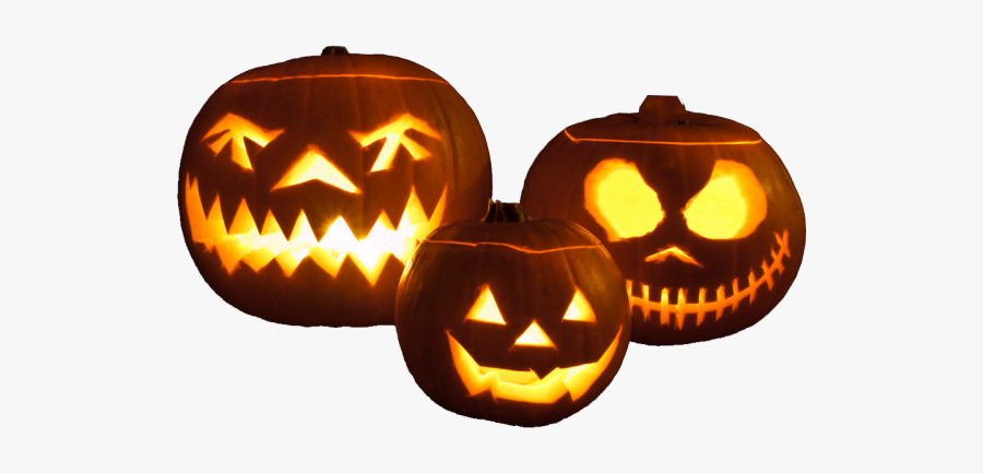 Spooky Pumpkin Cliparts - Halloween Pumpkins Transparent Background, Transparent Clipart
