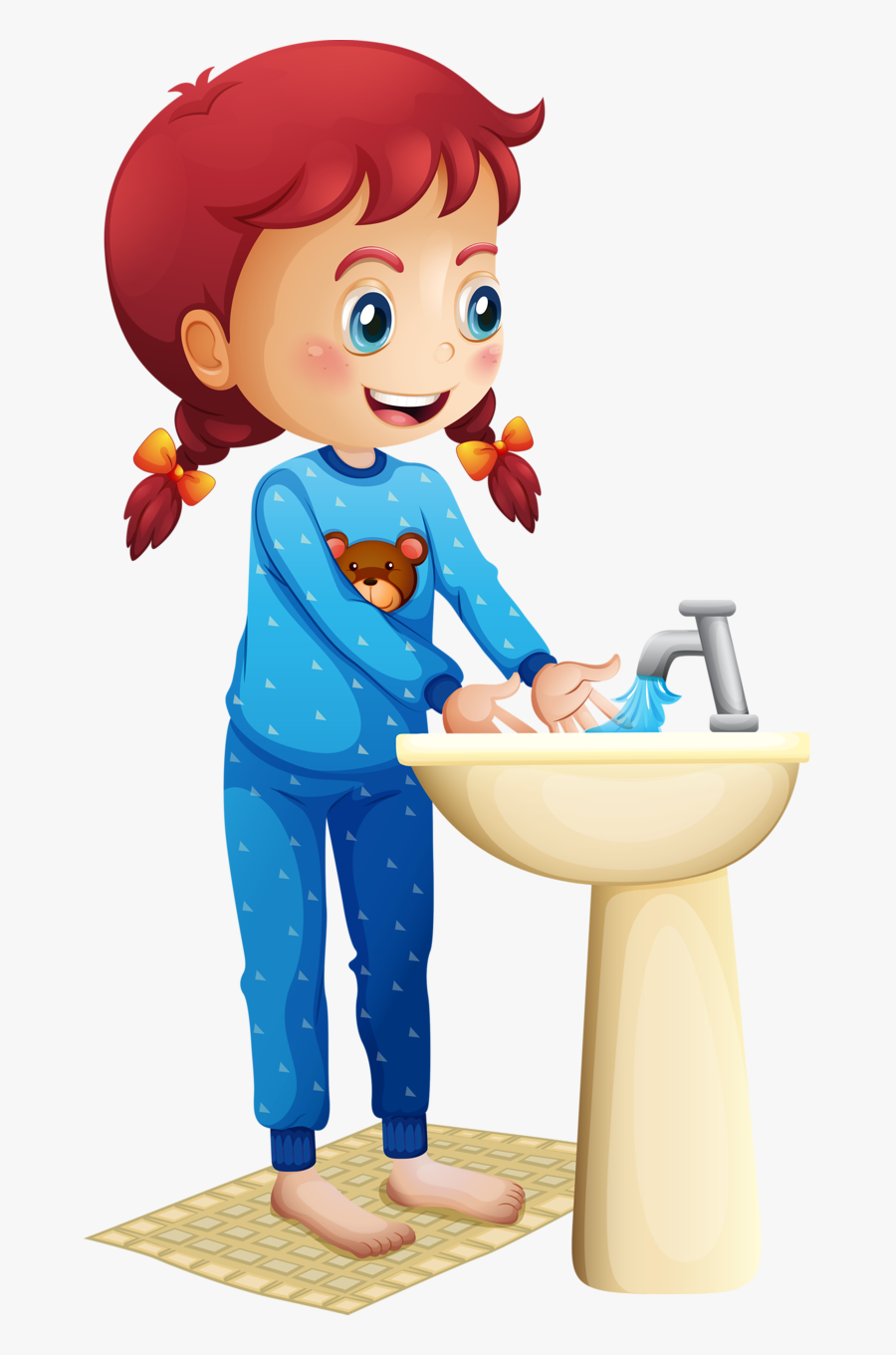 Фотки Cartoon Kids, Classroom Decor, Art For Kids, - Girl Washing Hands Clipart, Transparent Clipart