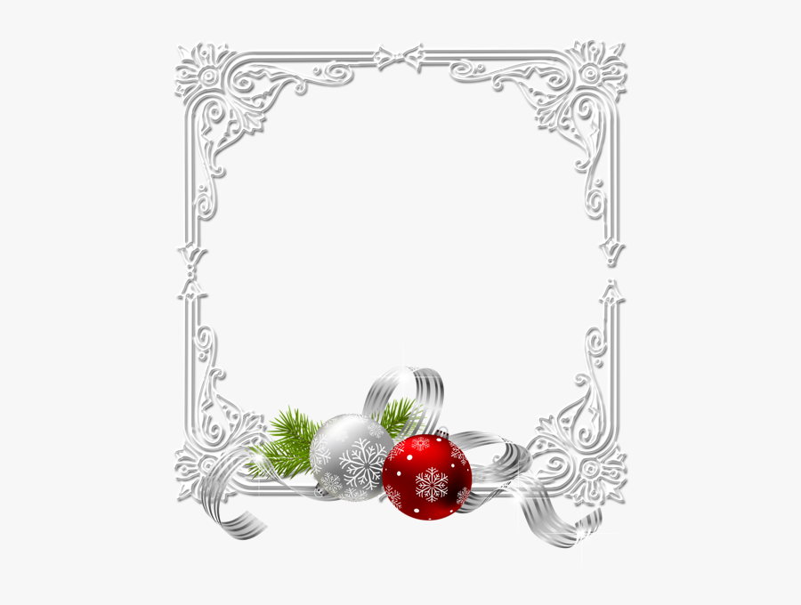 White Christmas Border Transparent, Transparent Clipart