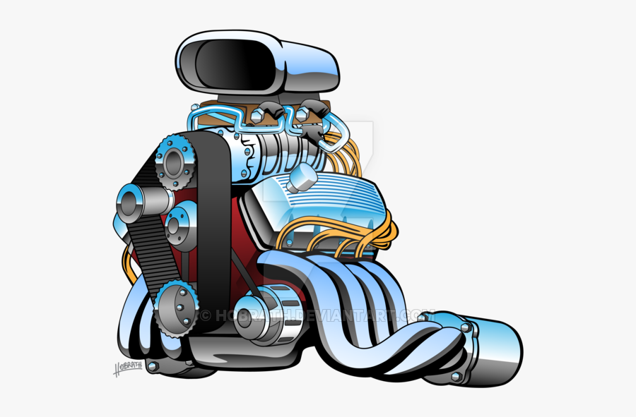 Transparent Engine Cartoon - Car Engine Design Cartoon, Transparent Clipart