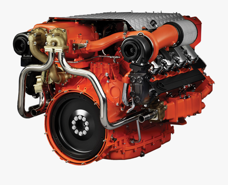 Transparent Engine Motor Vehicle - Marine Diesel Engine Png, Transparent Clipart