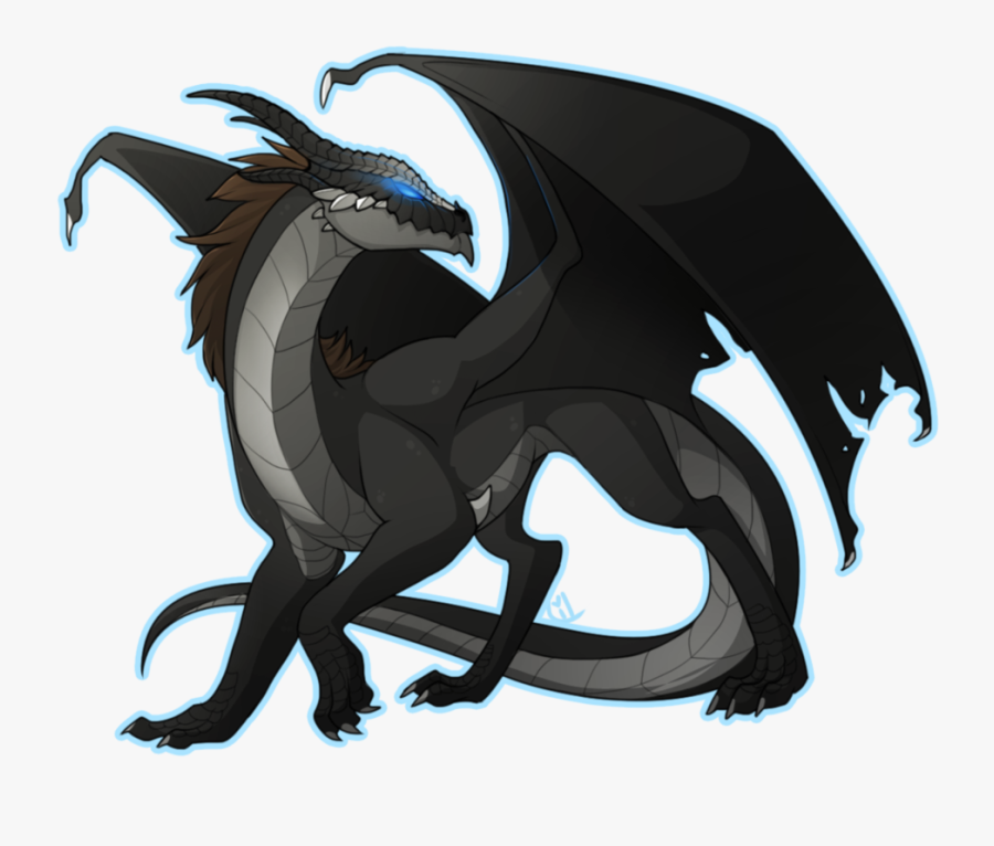 Clipart Dragon Dark Dragon - Wings Of Fire Nightwing Clipart, Transparent Clipart