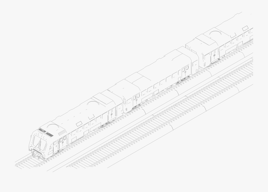 Train Clip Arts - Technical Drawing, Transparent Clipart