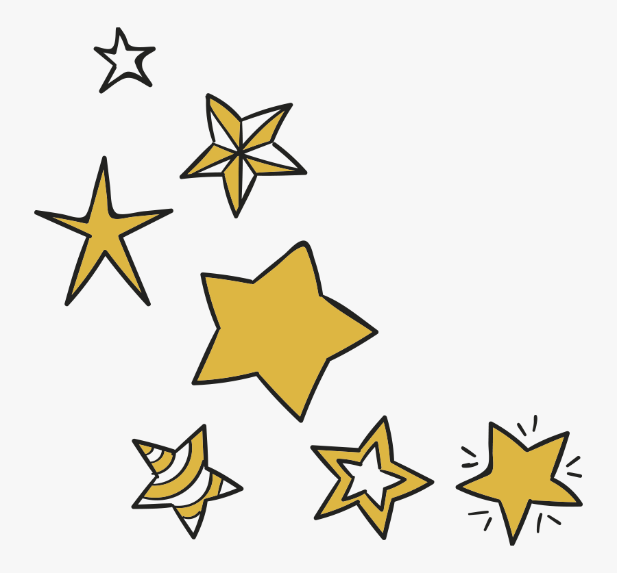 Star Laptop Stickers, Transparent Clipart