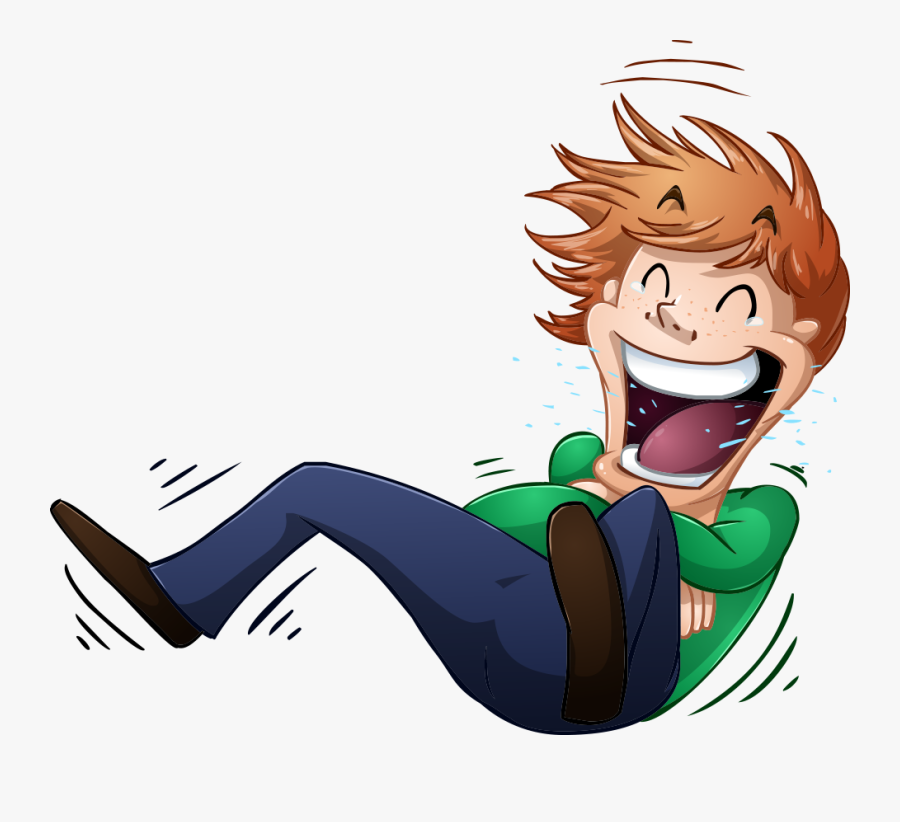 Boy Laughing Clipart - Rolling On The Floor Laughing, Transparent Clipart