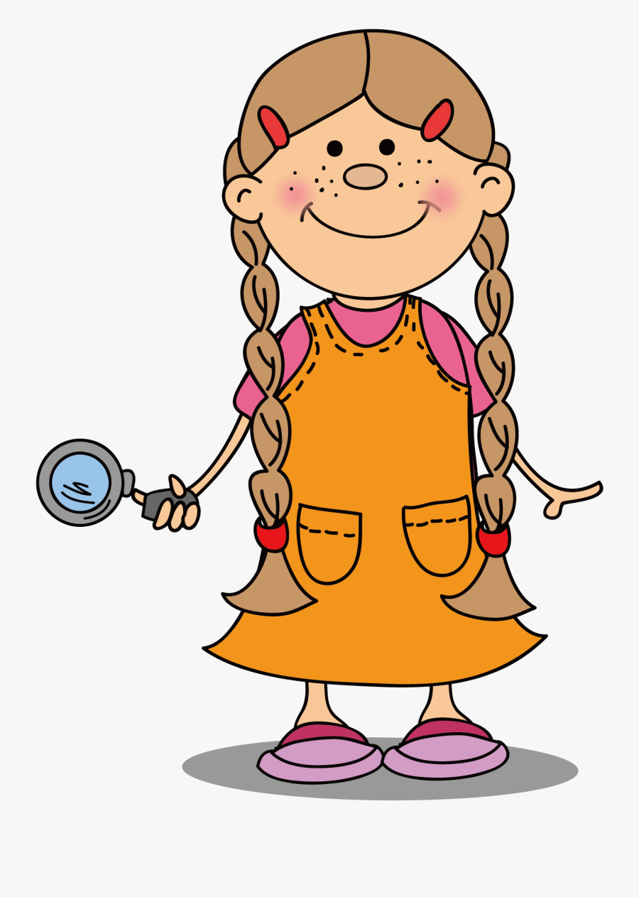 Child Drawing Girl Boy - Girl Clipart Illustration Drawing Png , Free ...