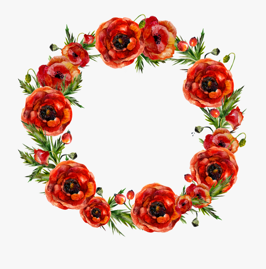 Transparent Flower Wreath Png, Transparent Clipart