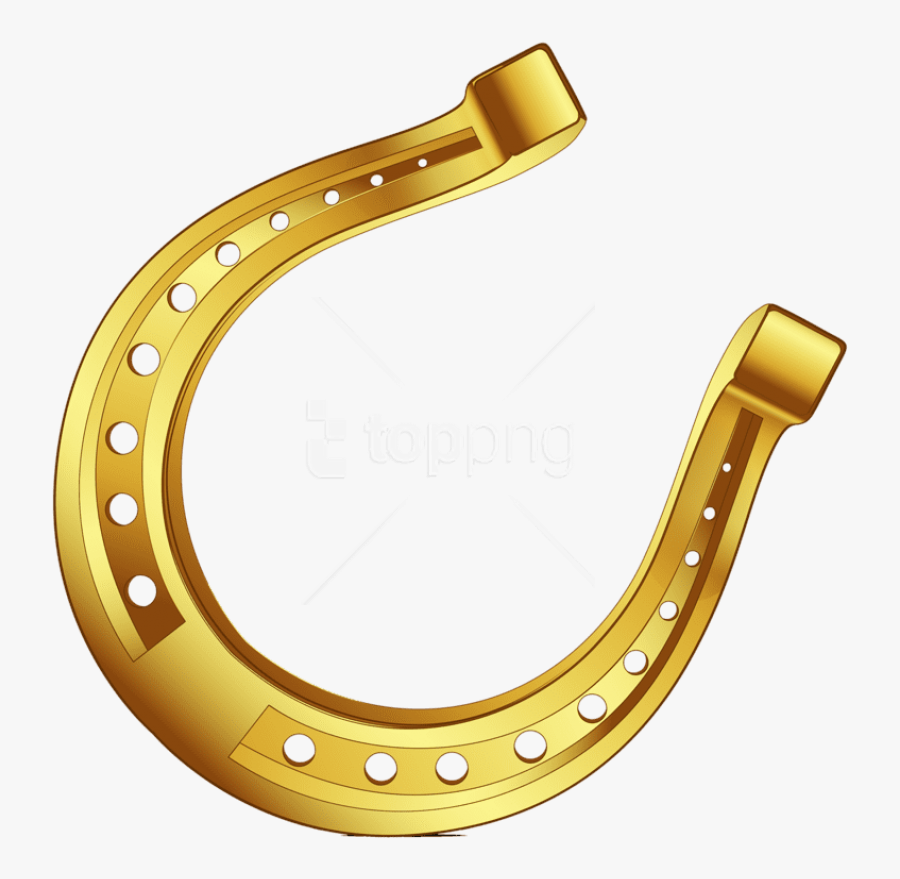 Gold Horseshoe Png - Gold Horse Shoe Png, Transparent Clipart