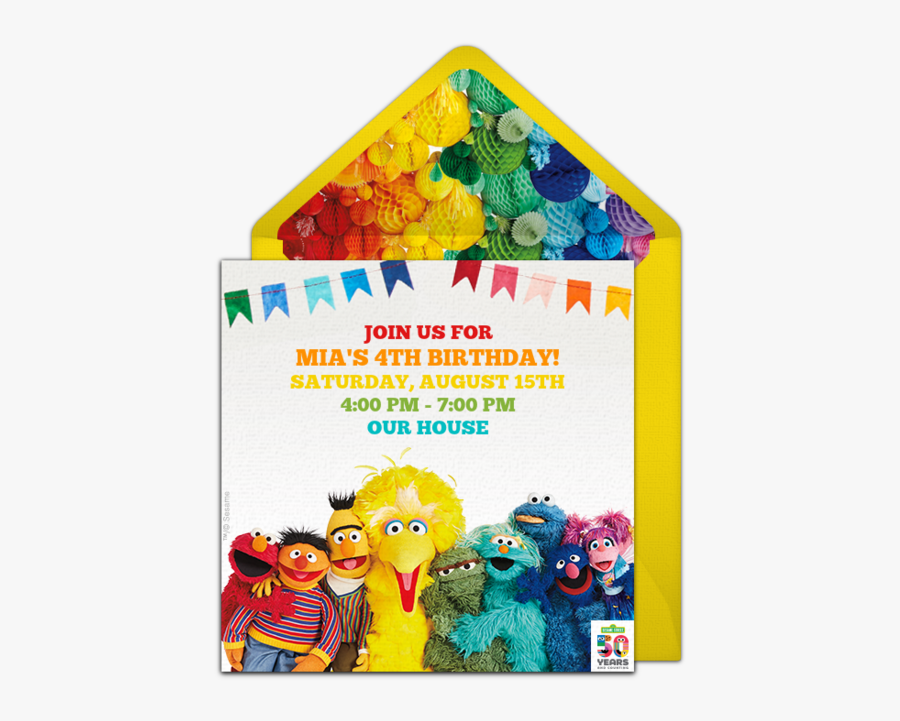 Sesame Street 50 Years, Transparent Clipart