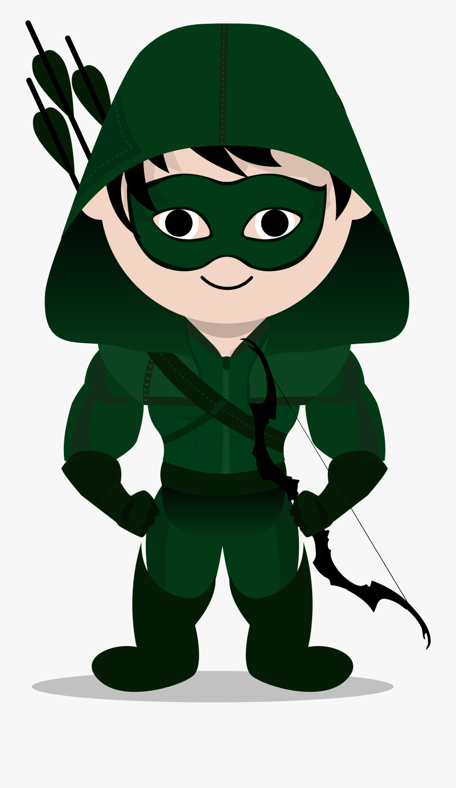 Green Arrow Superhero Clipart, Transparent Clipart
