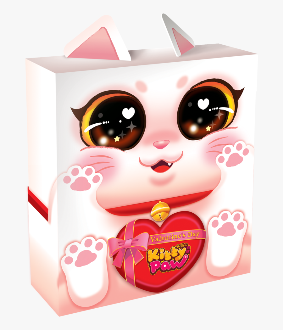 Kitty Paw Valentines Day Edition - Kitty Paw Valentine's Day Edition, Transparent Clipart