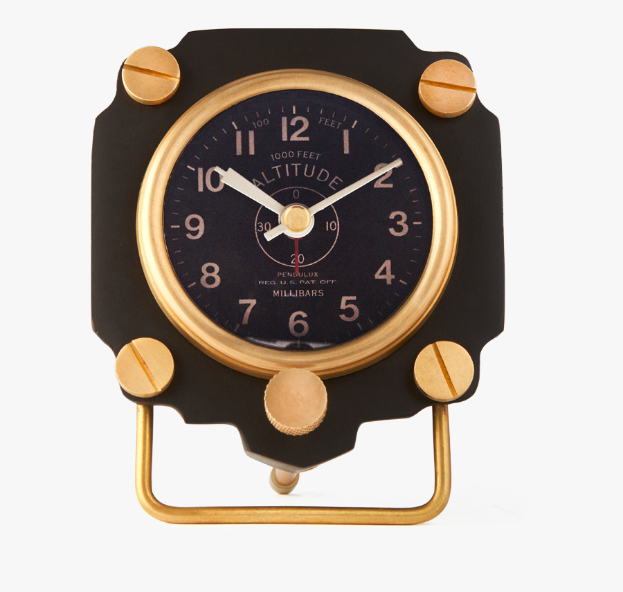 Altimeter Alarm Clock Black - Tag Heuer Wall Clock, Transparent Clipart