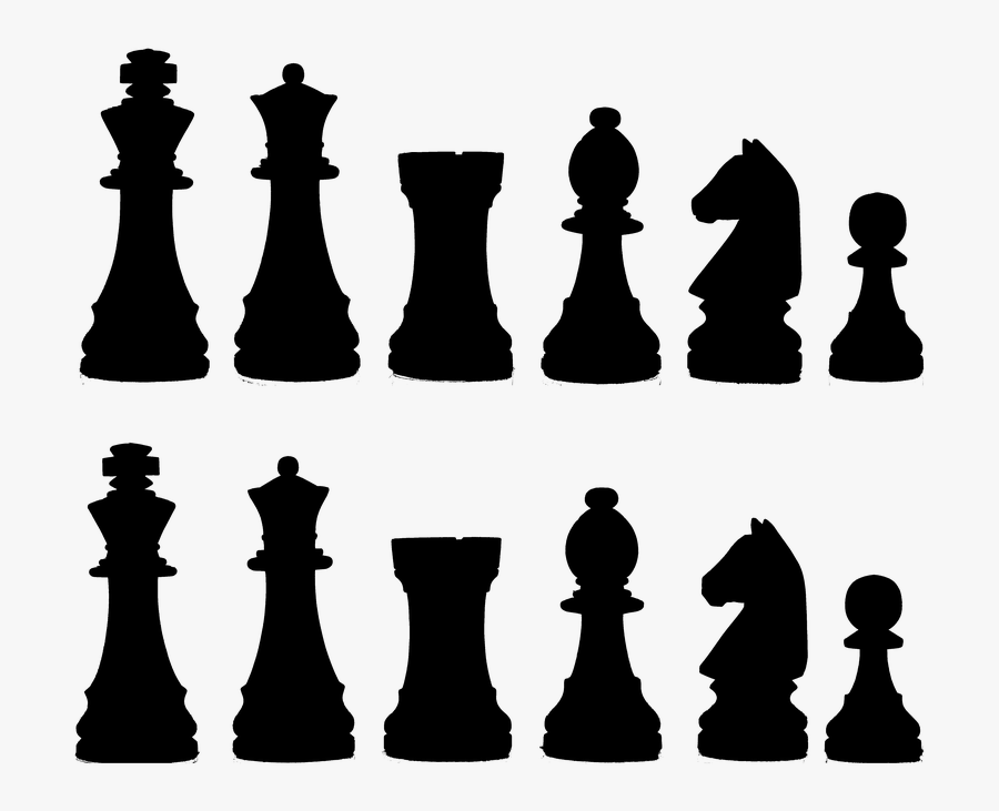 Silhouette, Chess, Game, Knight, Rook, Pawn, Queen - Chess Pieces Images Stock, Transparent Clipart