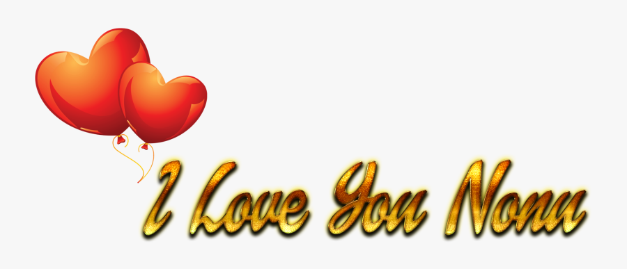 I Love You Nonu Heart Png - Happy Birthday Janu Png, Transparent Clipart