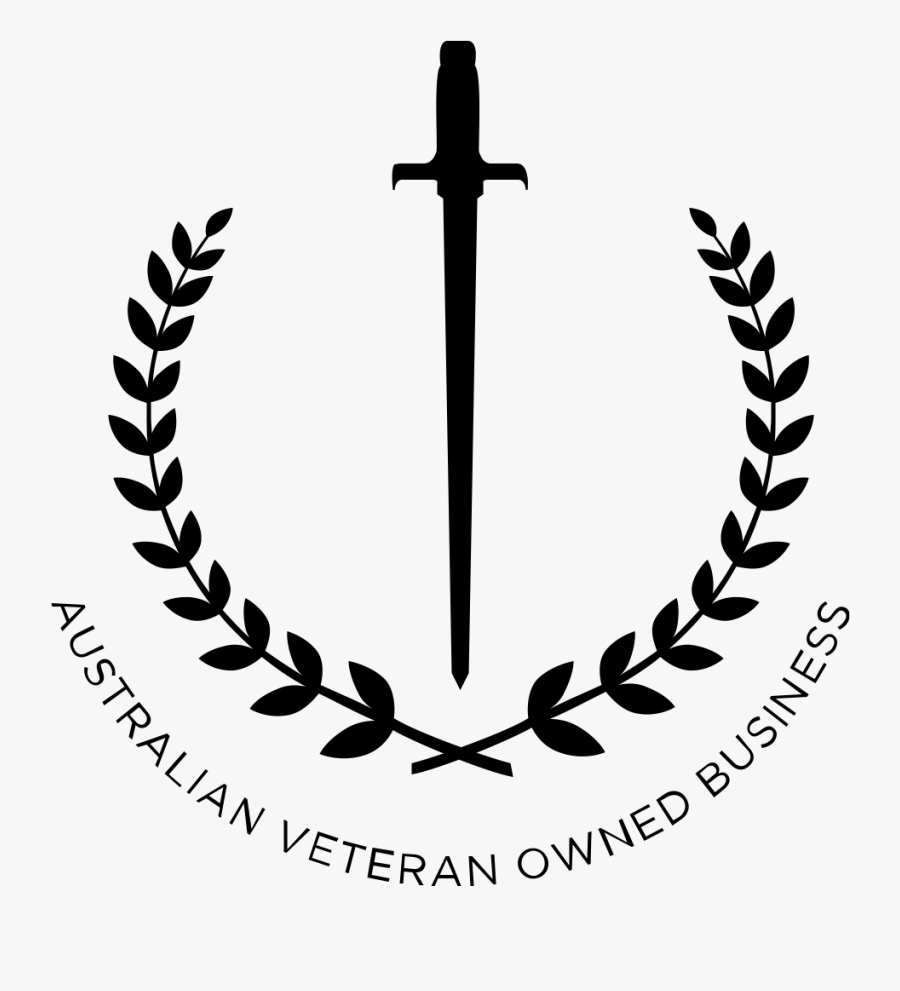 Australian Veteran Owned Business - Golden Round Logo Design, Transparent Clipart