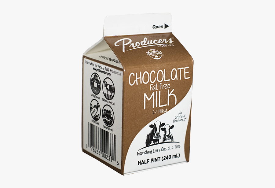 Chocolate Milk Png - Chocolate Fat Free Milk, Transparent Clipart