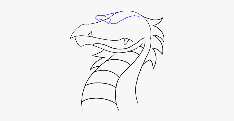 How To Draw Dragon Head - Drawing, Transparent Clipart