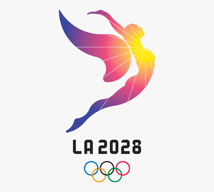 Los Angeles Olympics 2028 Logo, Transparent Clipart