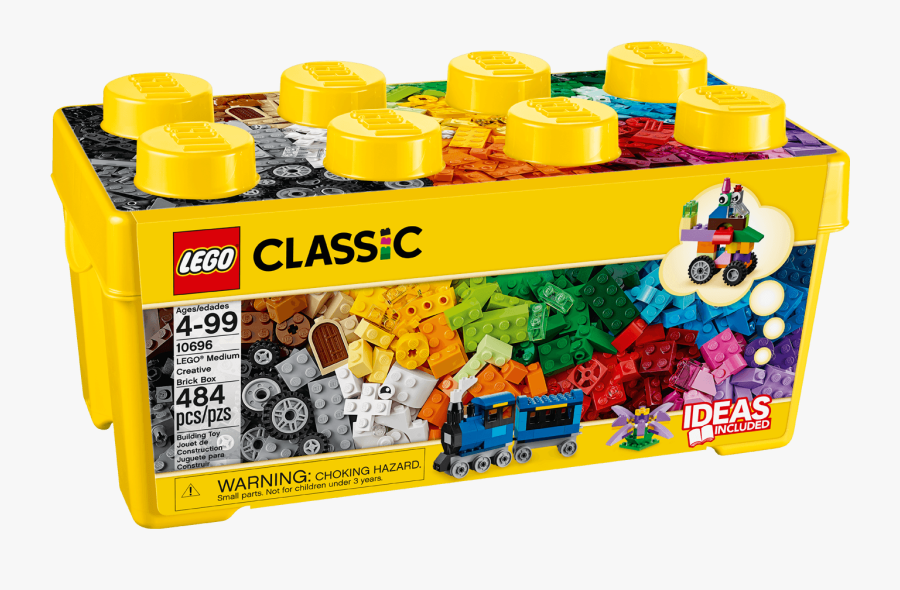 Clip Art Medium Creative Brick Box - Lego Pieces Set, Transparent Clipart