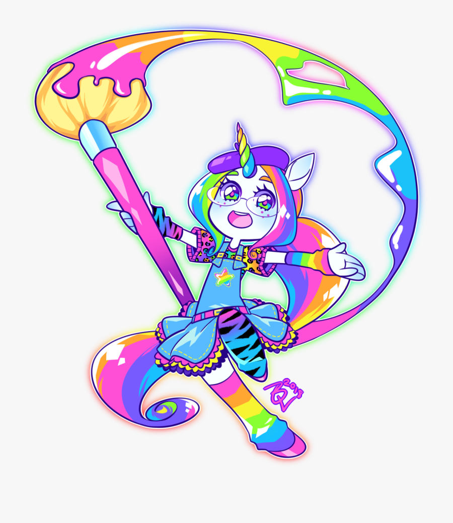 Lisa Frank Unicorn Png - Cartoon, Transparent Clipart