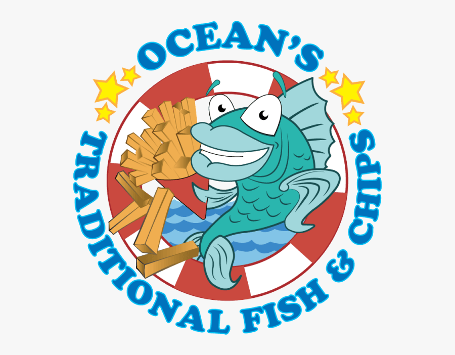 Ocean"s Fish & Chips Logo - White Shoes And The Couples, Transparent Clipart