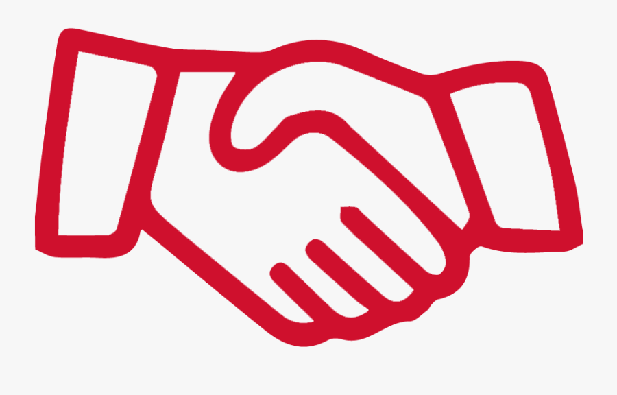 Sponsored Article - Red Shaking Hands Icon, Transparent Clipart