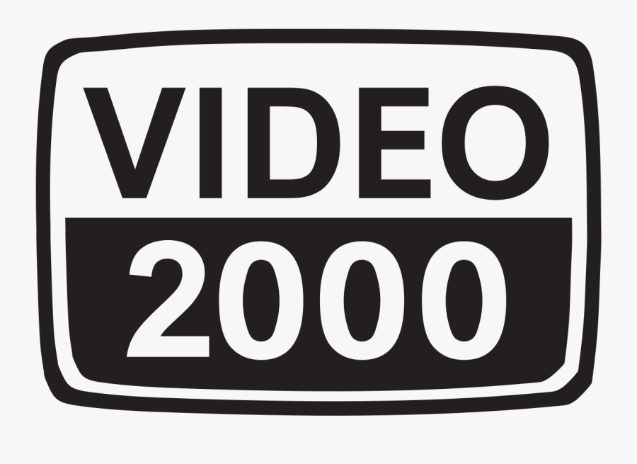 Video Clipart Vhs Tape - Video 2000 Logo, Transparent Clipart