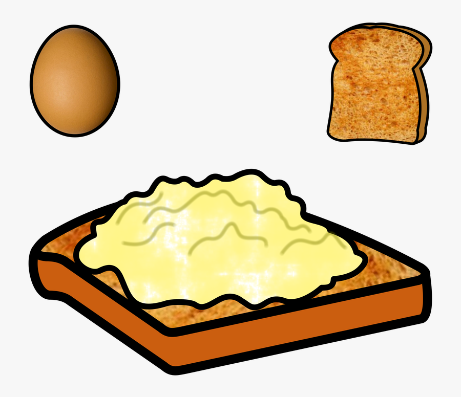 Symbol Food Talksense On - Egg On Toast Clipart, Transparent Clipart