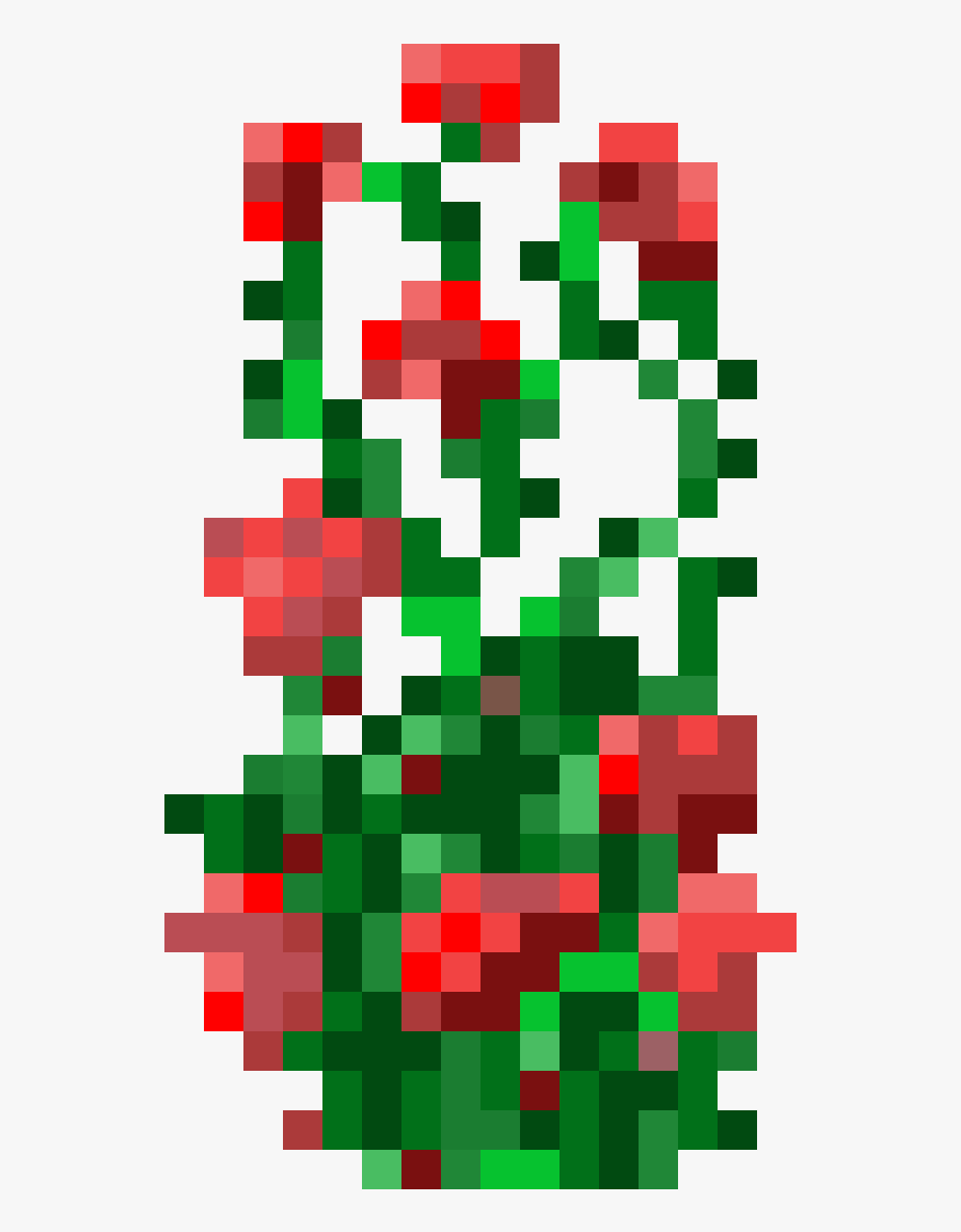 Rose Bush Minecraft Png, Transparent Clipart