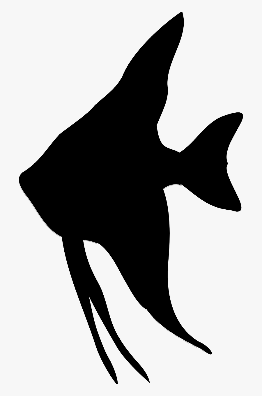 Saltwater Fish Fish Silhouette, Transparent Clipart