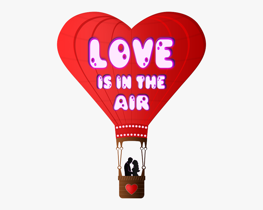 Hot Air Balloon Love Clipart, Transparent Clipart