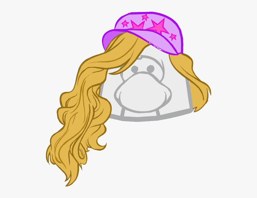 The Side Sweep Is A Wig On Club Penguin Released In - Girl Hair Club Penguin, Transparent Clipart