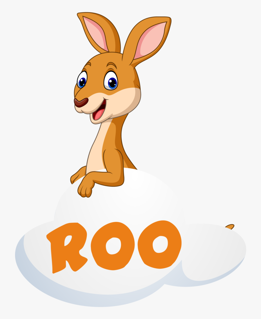 Kangaroo With Joey Cartoon, Transparent Clipart