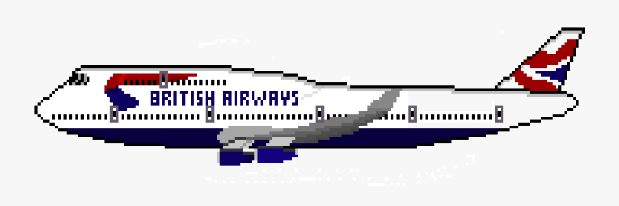 British Airways Pixel Art, Transparent Clipart