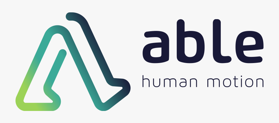 Able Human Motion Logo, Transparent Clipart