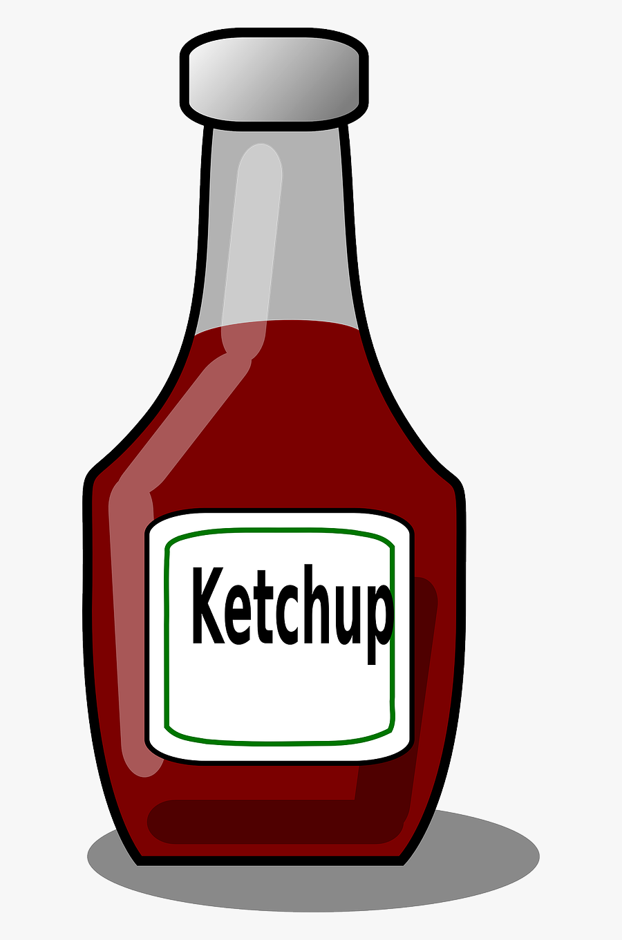 Ketchup Clipart Juice Bottle - Ketchup Bottle Clipart, Transparent Clipart