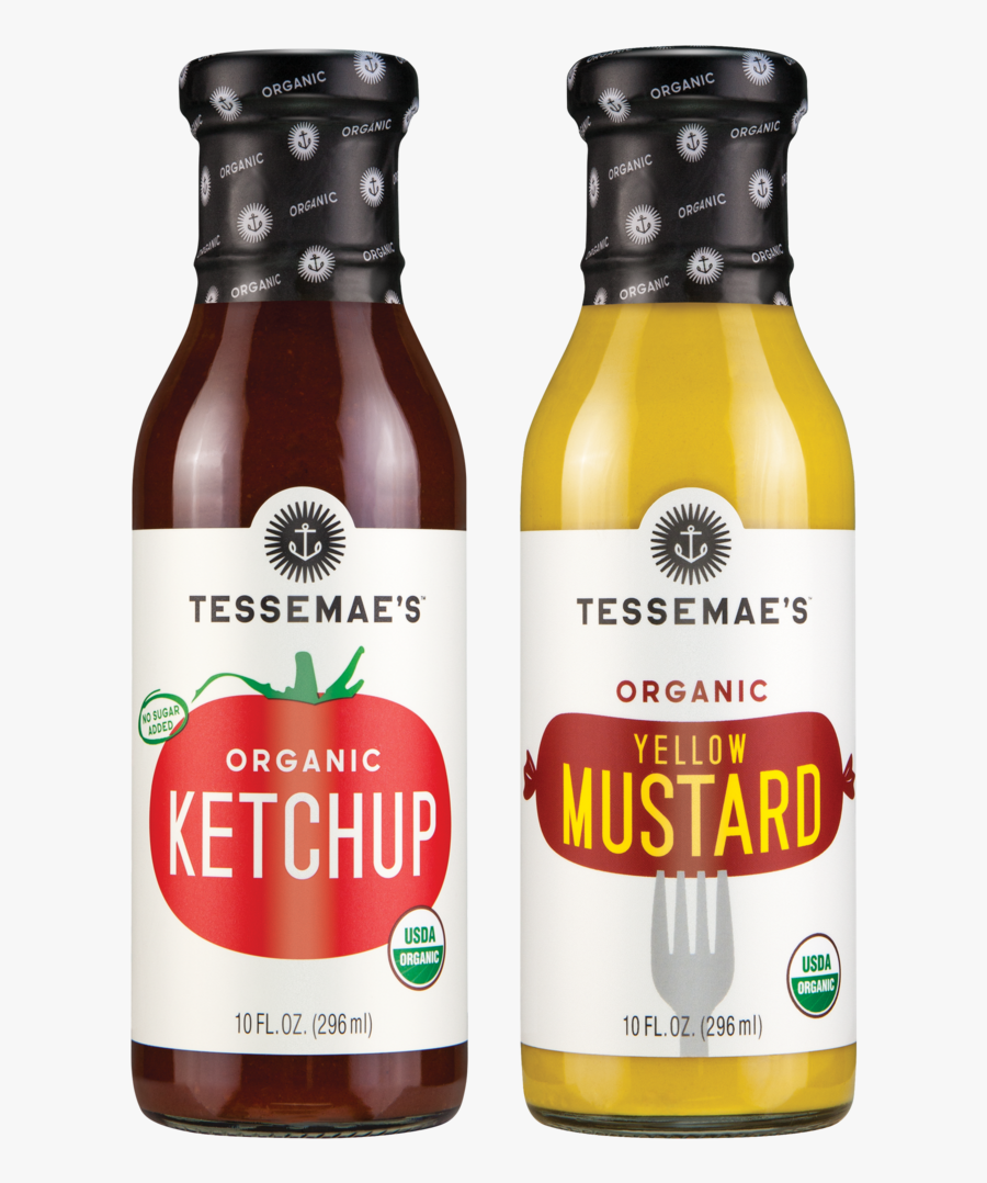 Ketchup & Yellow Mustard 2 Pack - Tessemae's Bbq Sauce, Transparent Clipart