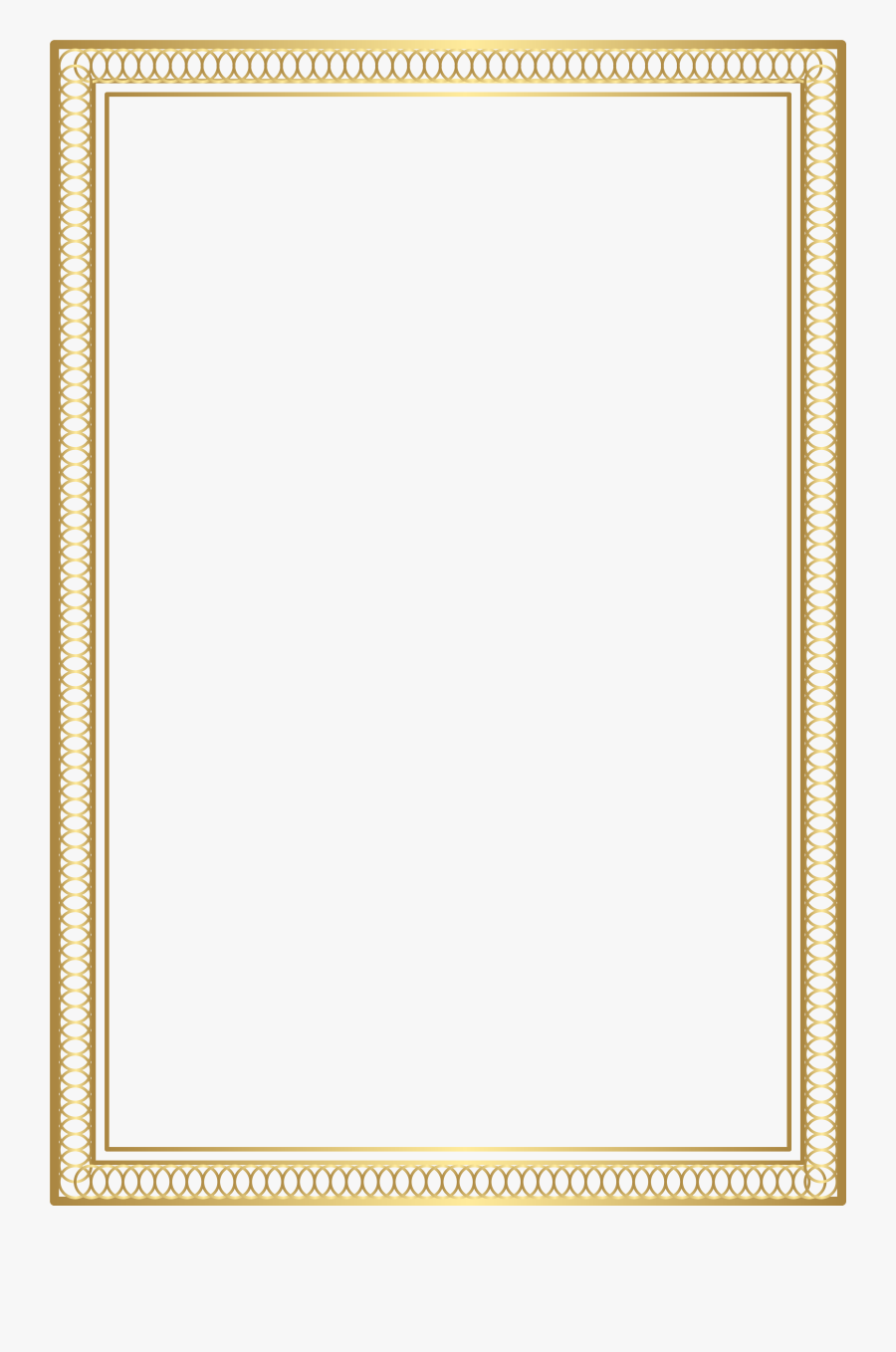 Gold Png Border - Pattern, Transparent Clipart