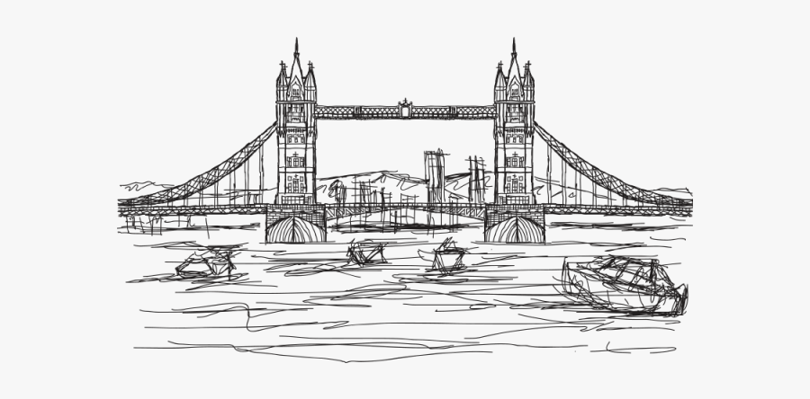 Tower Bridge, Transparent Clipart