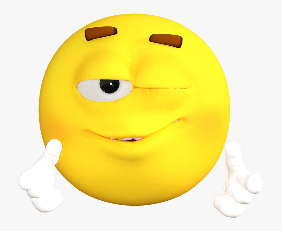 Wink, Emoticon, Emoji, Smile, Face, Cartoon, Eye - Can T You Take A Joke Meaning, Transparent Clipart