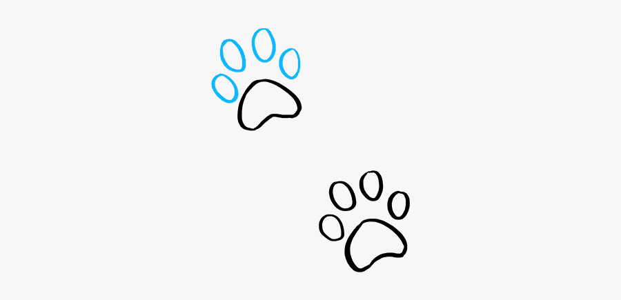 How To Draw Cat Paw Prints, Transparent Clipart