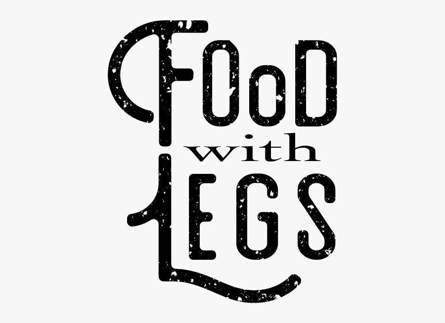 Food With Legs - Calligraphy, Transparent Clipart