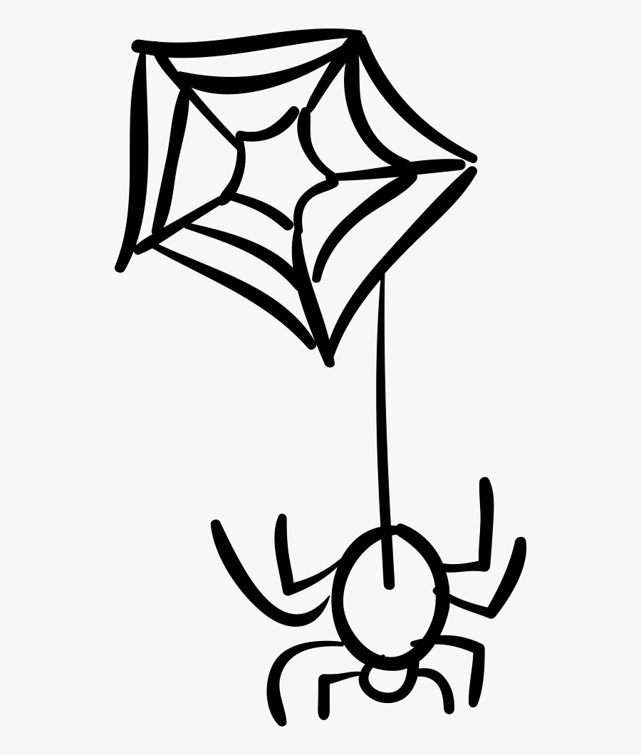 Transparent Hanging Spider Png - Spider, Transparent Clipart