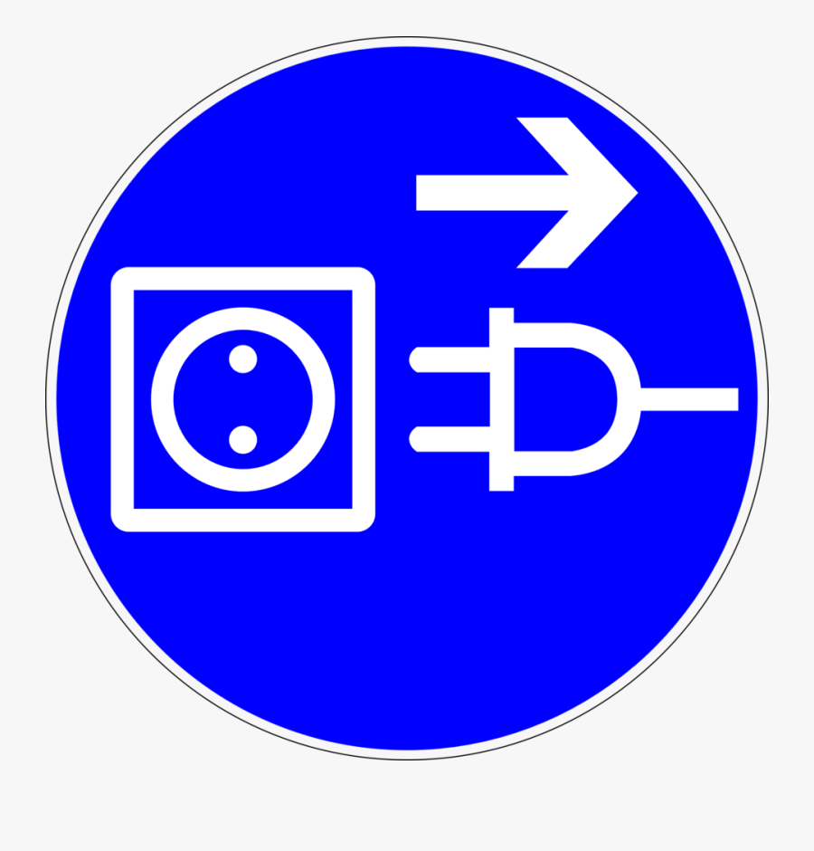 Electrical Plug Safety Signs, Transparent Clipart