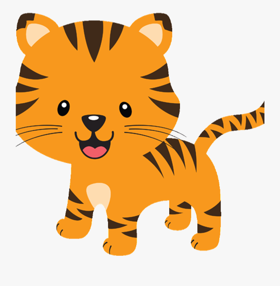 Tiger Clipart Student - Safari Animals Clipart Tiger, Transparent Clipart