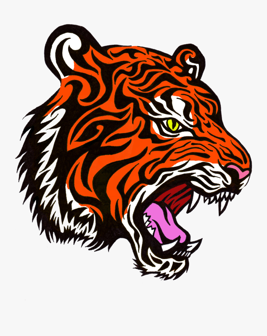 Bengal Art,graphics,siberian Tiger,whiskers,art - Tiger Sticker, Transparent Clipart