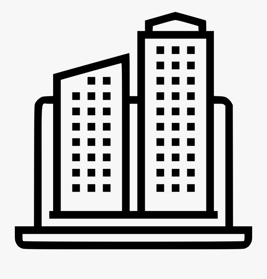 Office Building - Creative Work Icon Icon, Transparent Clipart